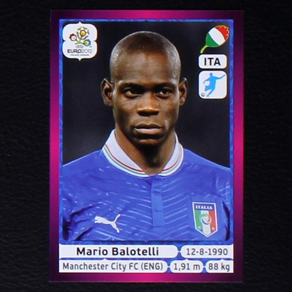 Balotelli Panini Sticker No. 335 - Euro 2012