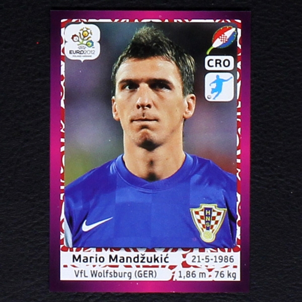 Mandzukic Panini Sticker No. 391 - Euro 2012