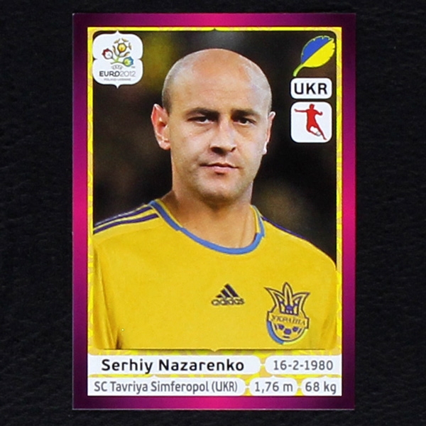 Nazarenko Panini Sticker No. 415 - Euro 2012