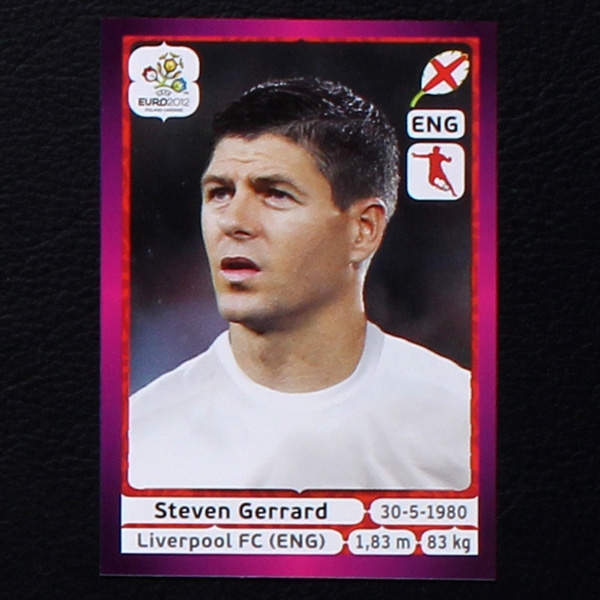 Gerrard Panini Sticker No. 499 - Euro 2012