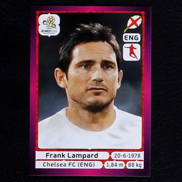 Lampard Panini Sticker No. 500 - Euro 2012