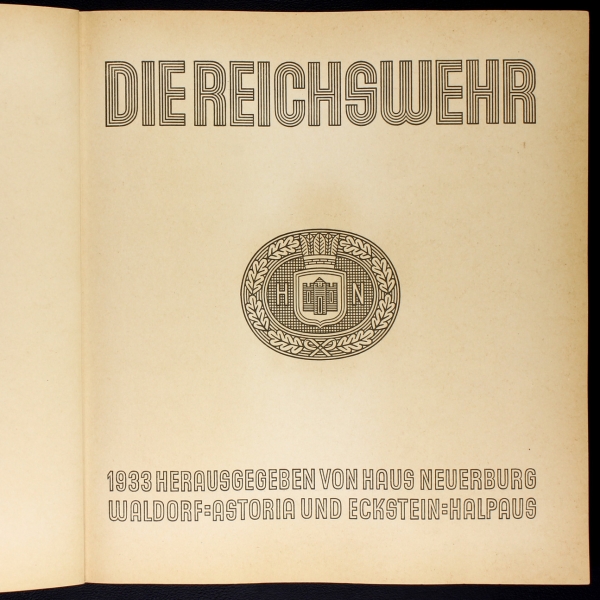Die Reichswehr Eckstein 1933 Album komplett