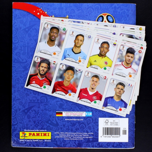 Russia 2018 Panini Sticker Album komplett + update