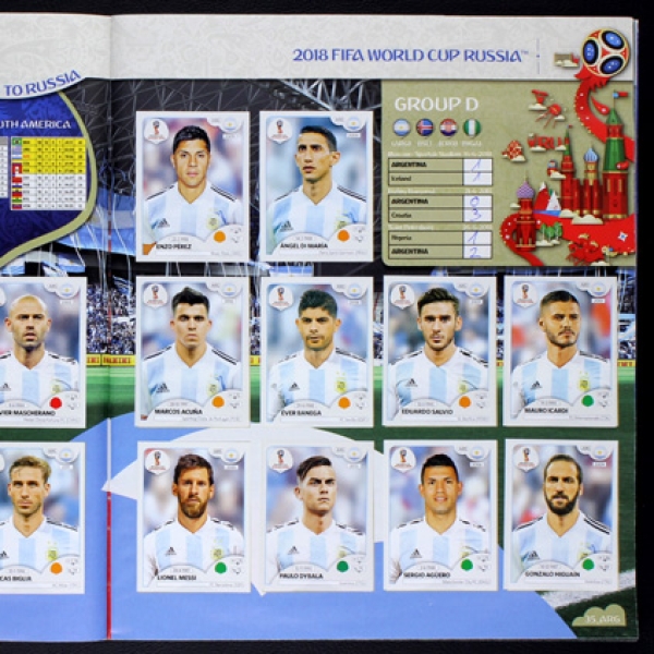 Russia 2018 Panini sticker album complete + update