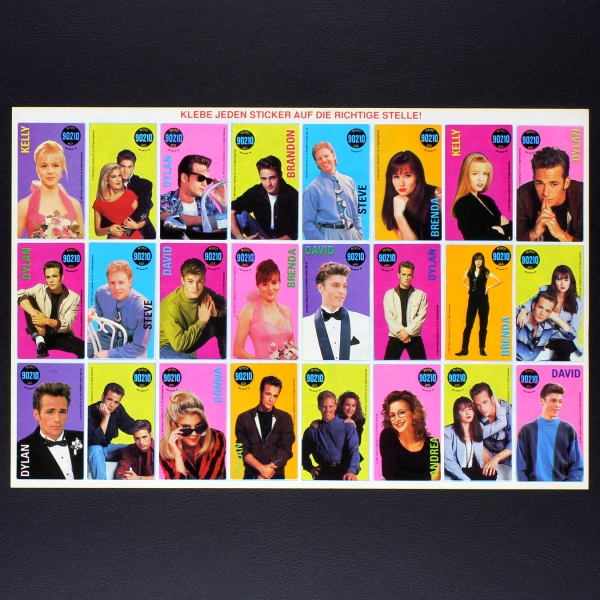 Beverly Hills 90210 Kuroczik Sticker Folder - Kaugummi Bilder