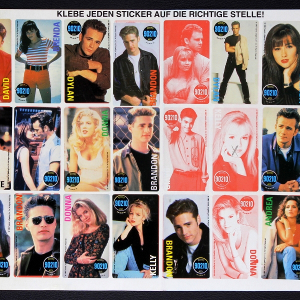 Beverly Hills 90210 2 Kuroczik Sticker Folder - Kaugummi Bilder