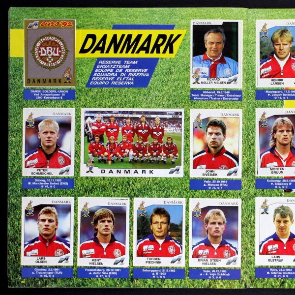 Euro 92 Panini sticker album complete