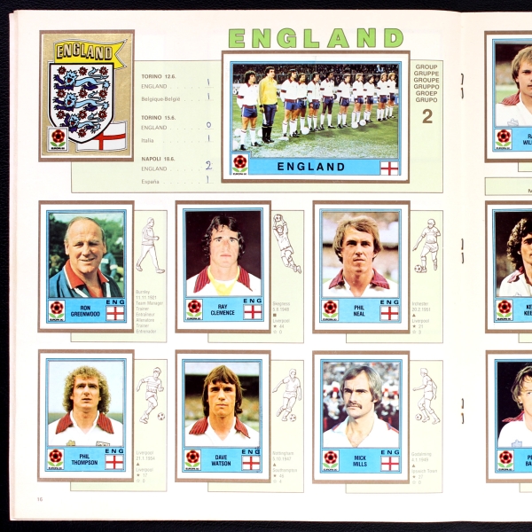 Euro 80 Panini Sticker Album komplett