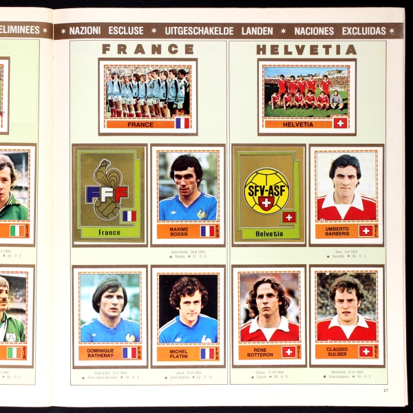 Euro 80 Panini Sticker Album komplett