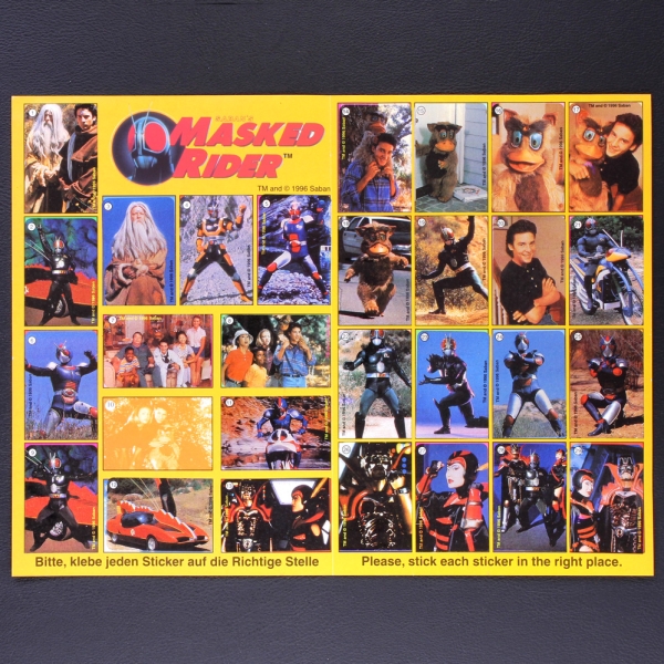 Masket Rider Kuroczik Sticker Folder - Kaugummi Bilder