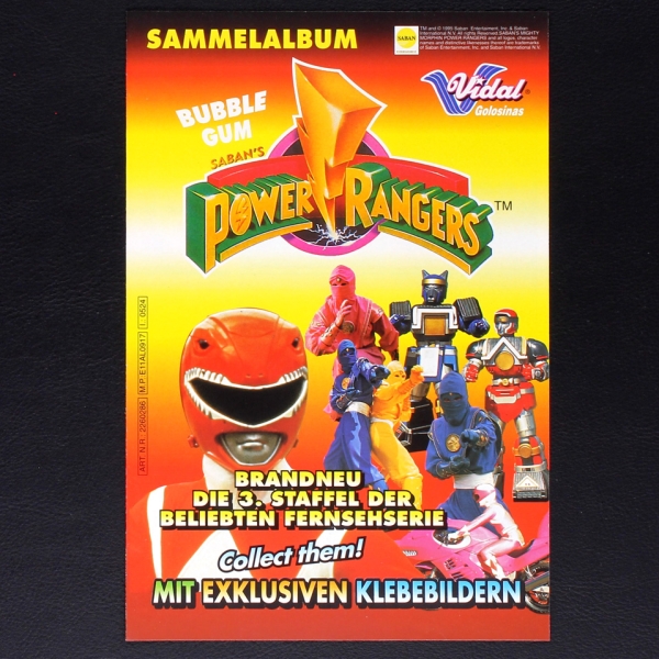 Power Rangers Kuroczik Sticker Folder - Kaugummi Bilder