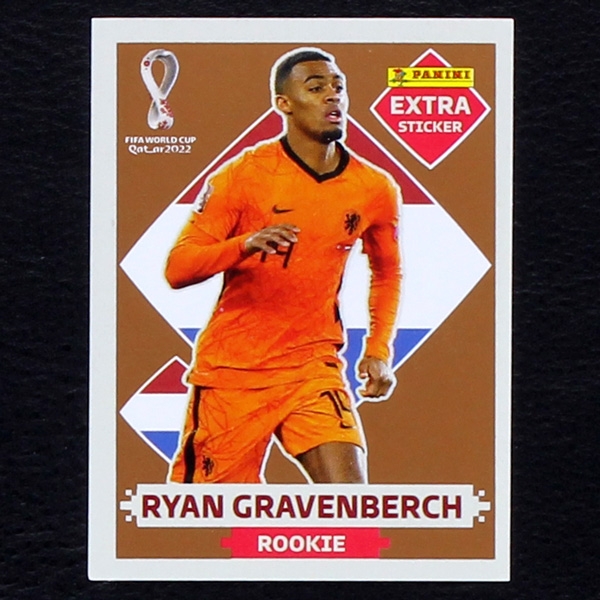 Ryan Gravenberch Panini Extra Sticker Bronze - Qatar 2022