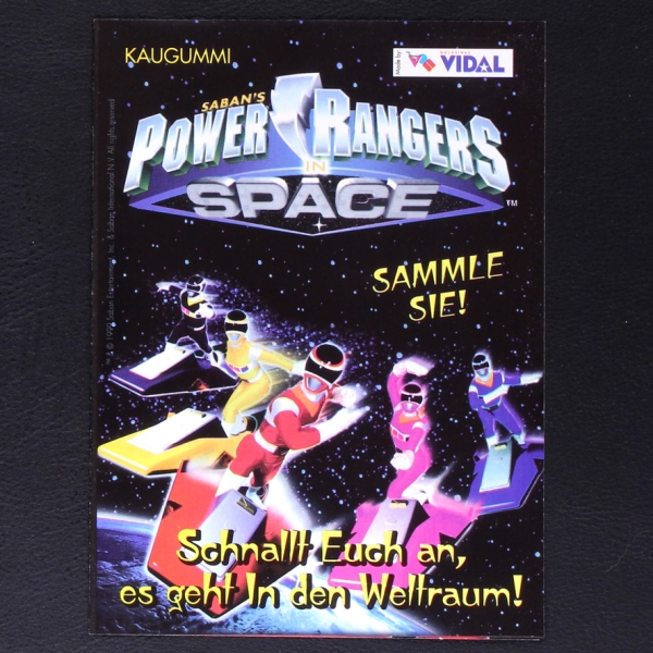 Power Ranger Space Vidal sticker Folder - Bubble Gum