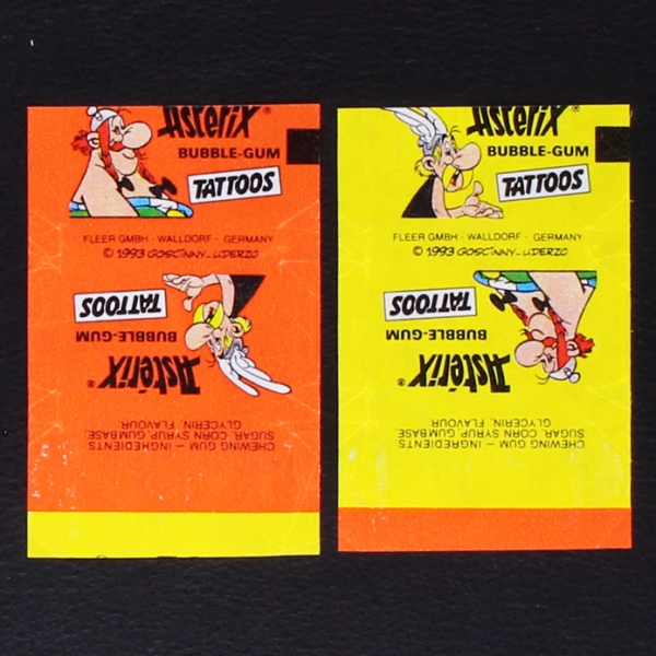 Asterix Tatoos Fleer Bubble Gum - Wrapper