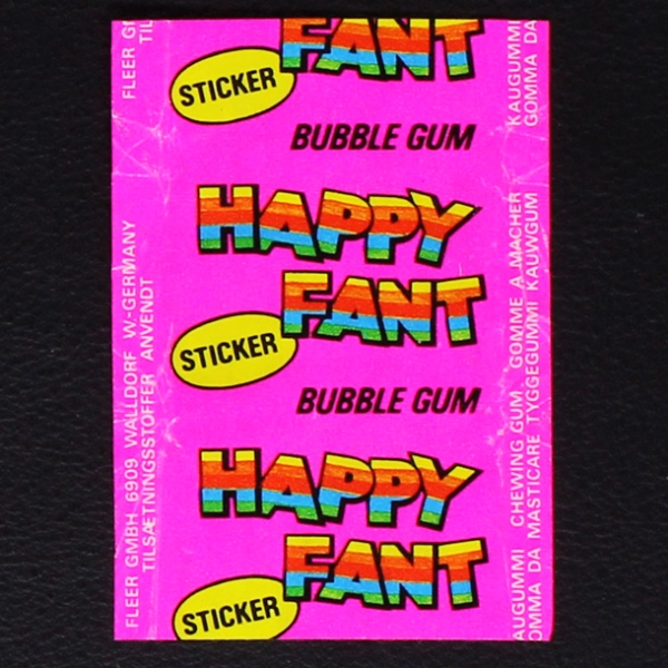 Happy Fant Fleer Bubble Gum - Wrapper