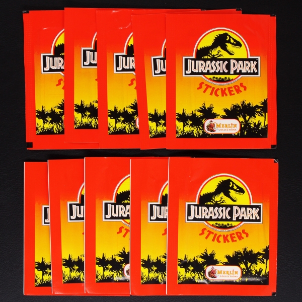 Jurassic Park Merlin 10 sticker bags