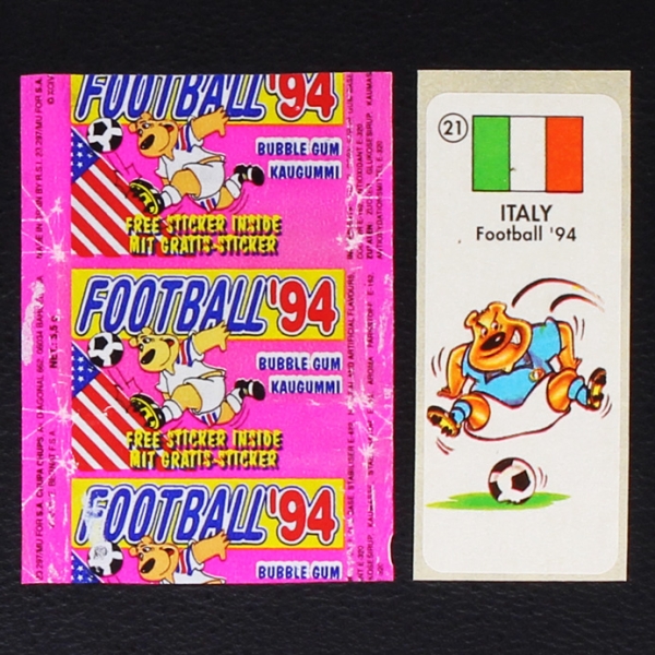 Football 94 Chupa Chups Bubble Gum - Wrapper