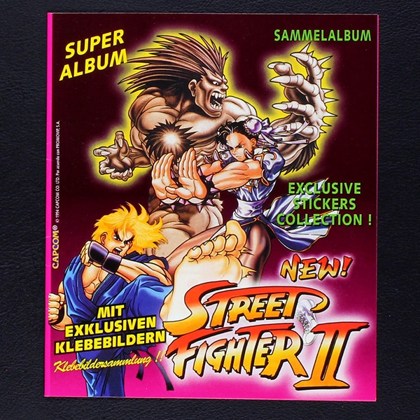 Street Fighter 2 Kuroczik Sticker Folder - Kaugummi Bilder