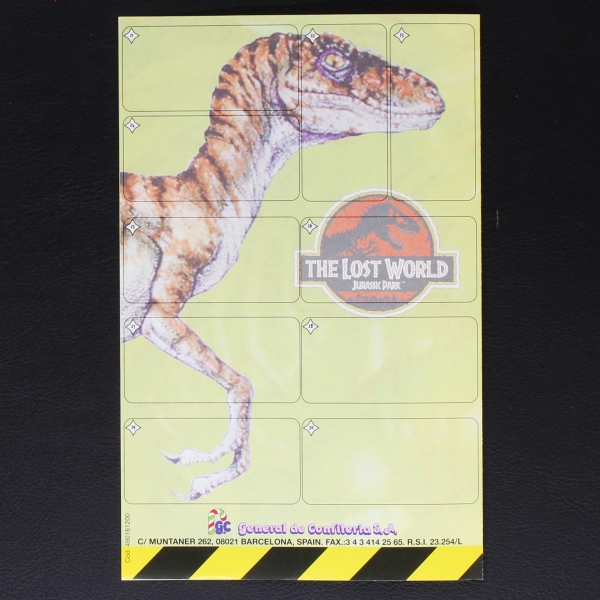 Jurassic Park dunkin Sticker Folder - Kaugummi Bilder