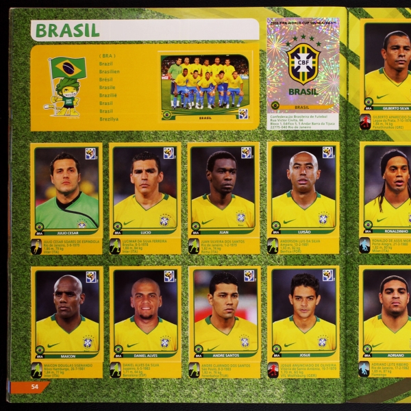 South Africa 2010 Panini Sticker Album komplett - Swiss Edition