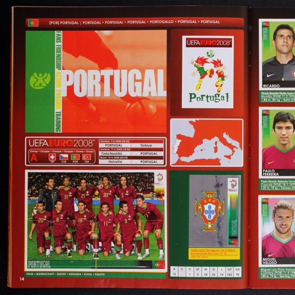 Euro 2008 Panini sticker album complete - Swiss Edition