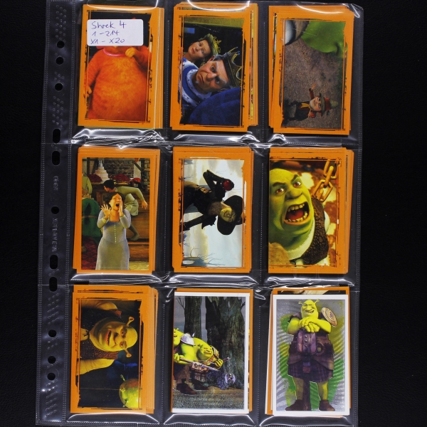 Shrek Panini sticker series complete