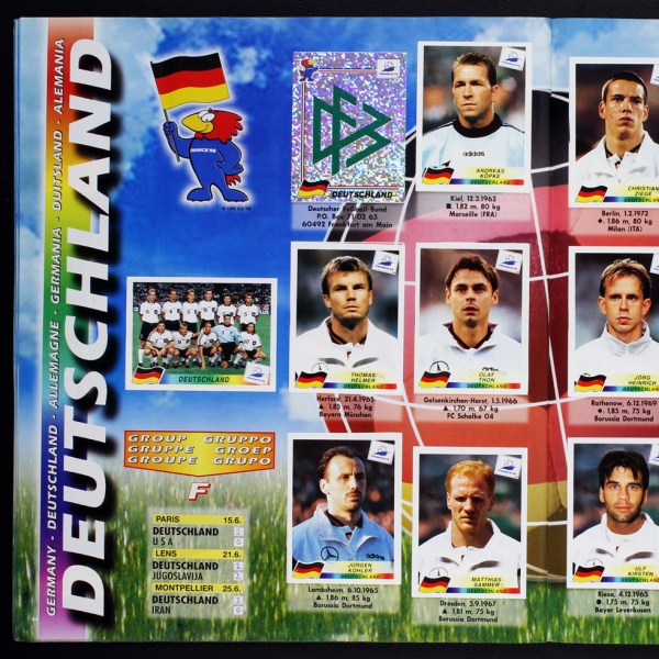 France 98 Panini sticker album almost complete