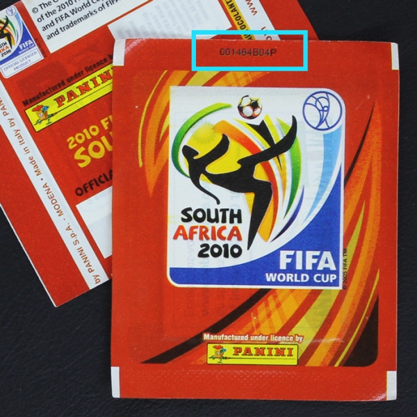 South Africa 2010 Panini Sticker Tüte Frankreich ohne Barcode