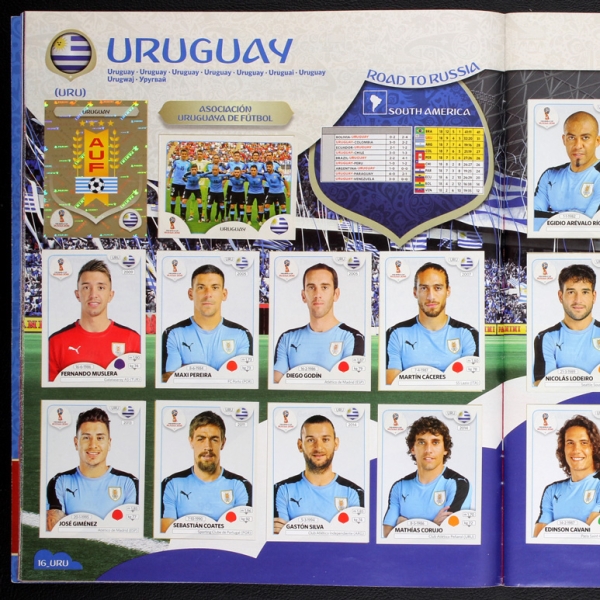 Russia 2018 Panini Sticker Album komplett