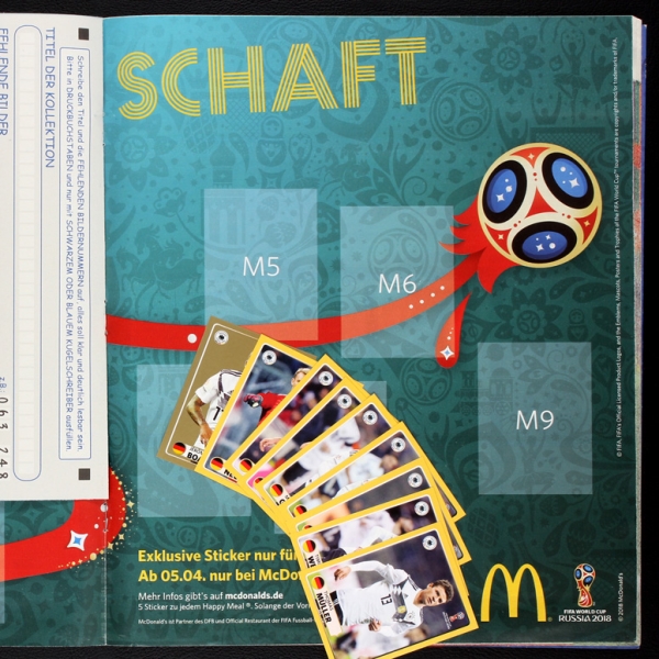 Russia 2018 Panini Sticker Album komplett