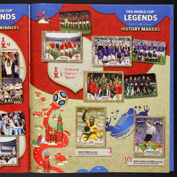 Russia 2018 Panini sticker album complete