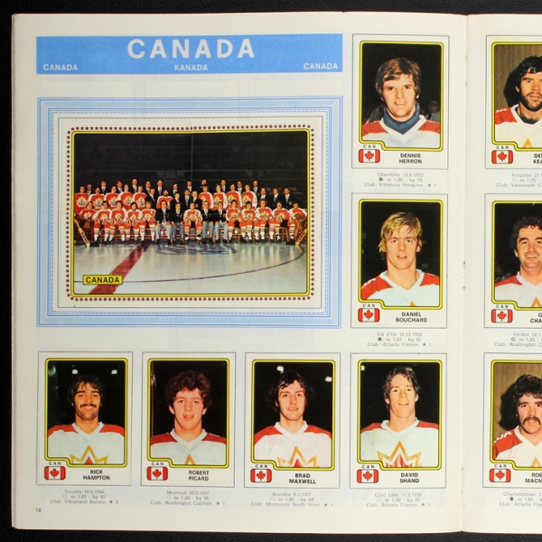 Hockey 79 Panini album with stickers