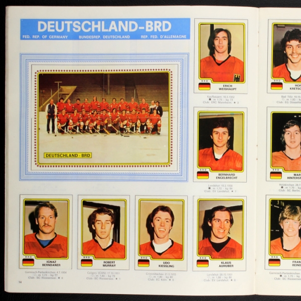 Hockey 79 Panini Sticker Album teilgefüllt