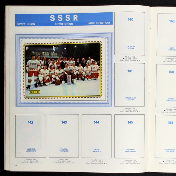 Hockey 79 Panini album with stickers