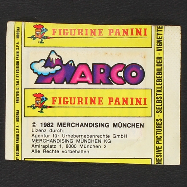 Marco 1982 Panini Sticker Tüte