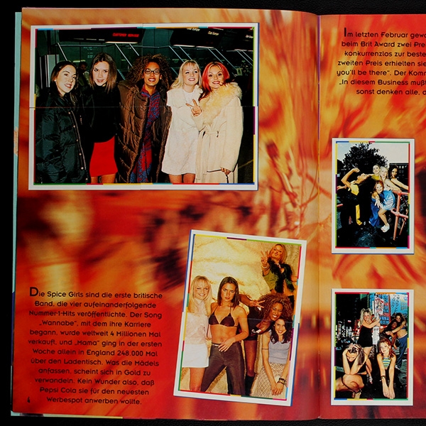 Spice Girls Panini Sticker Album komplett