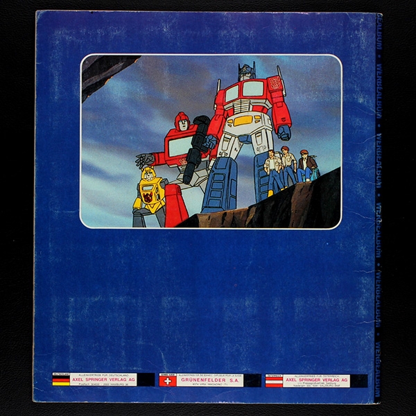 Transformers Panini sticker album complete