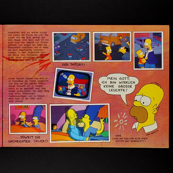 Simpsons Panini sticker album complete