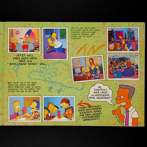 Simpsons Panini Sticker Album komplett