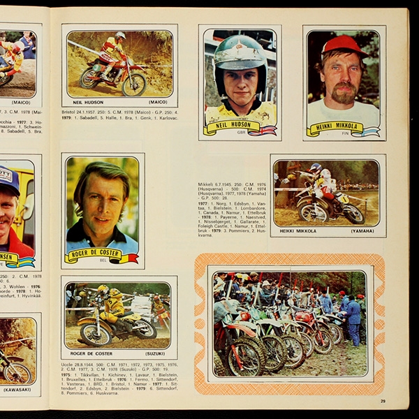 Moto Sport Panini sticker album complete