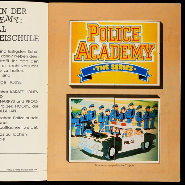 Police Academy Panini Sticker Album komplett