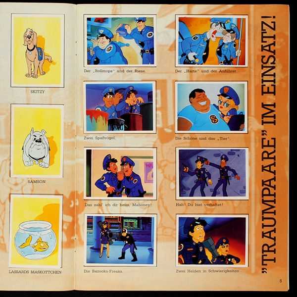 Police Academy Panini Sticker Album komplett