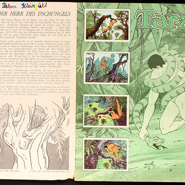 Tarzan Panini Sticker Album komplett