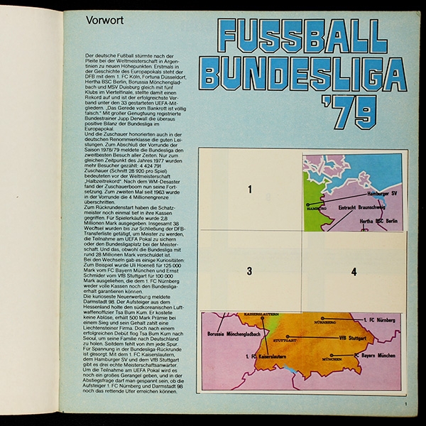 Fußball 79 Panini album with stickers