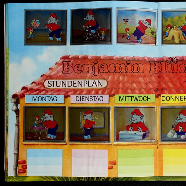 Benjamin Blümchen Panini Sticker Album komplett