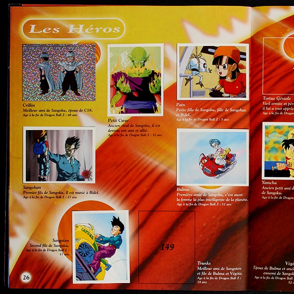 Dragon Ball Panini album with stickers - F