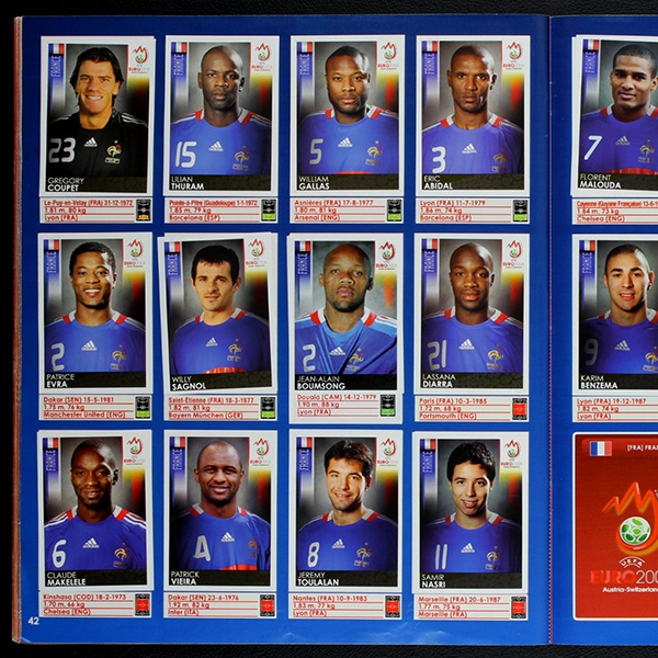 Euro 2008 Panini Sticker Album komplett mit update - Top