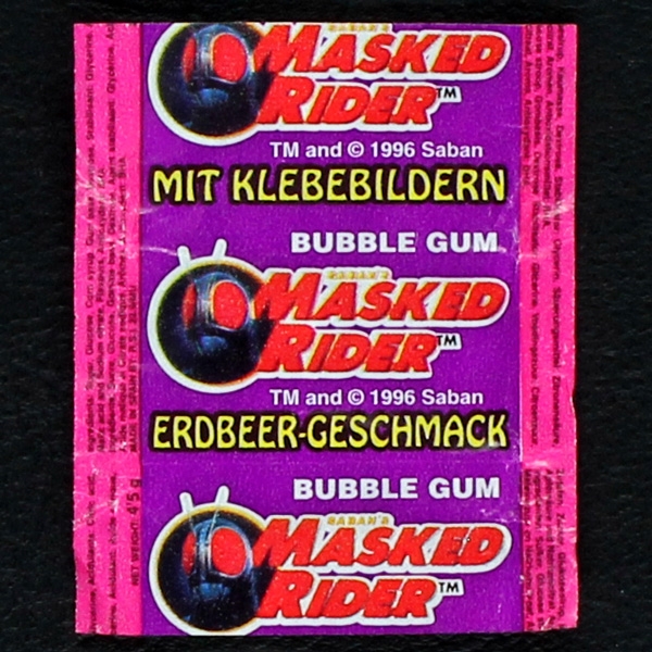 Masked Rider Bubble Gum - Wrapper