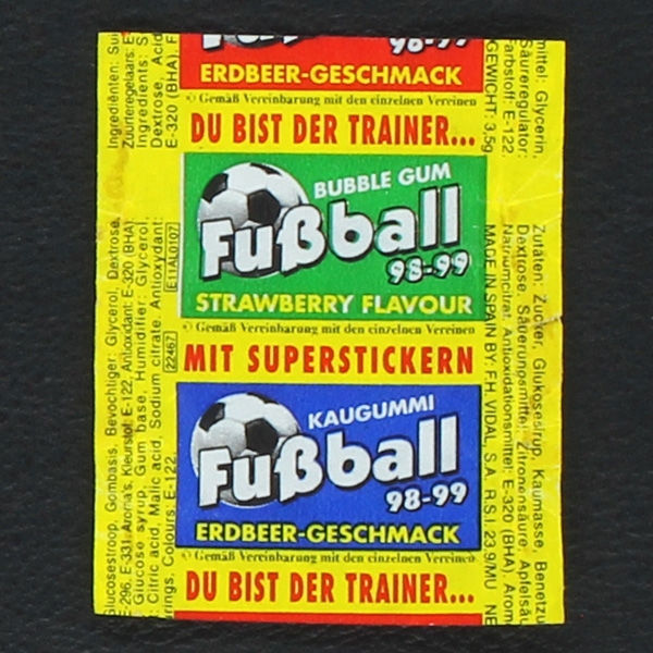 Fußball 98 Vidal Bubble Gum - Wrapper