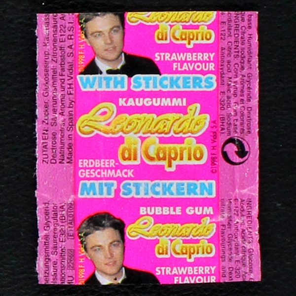 Leonardo di Caprio Vidal Bubble Gum - Wrapper